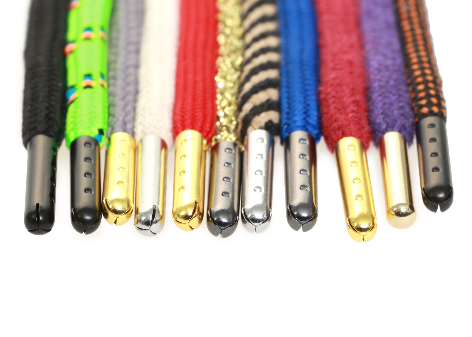 Aglets applied to clothing