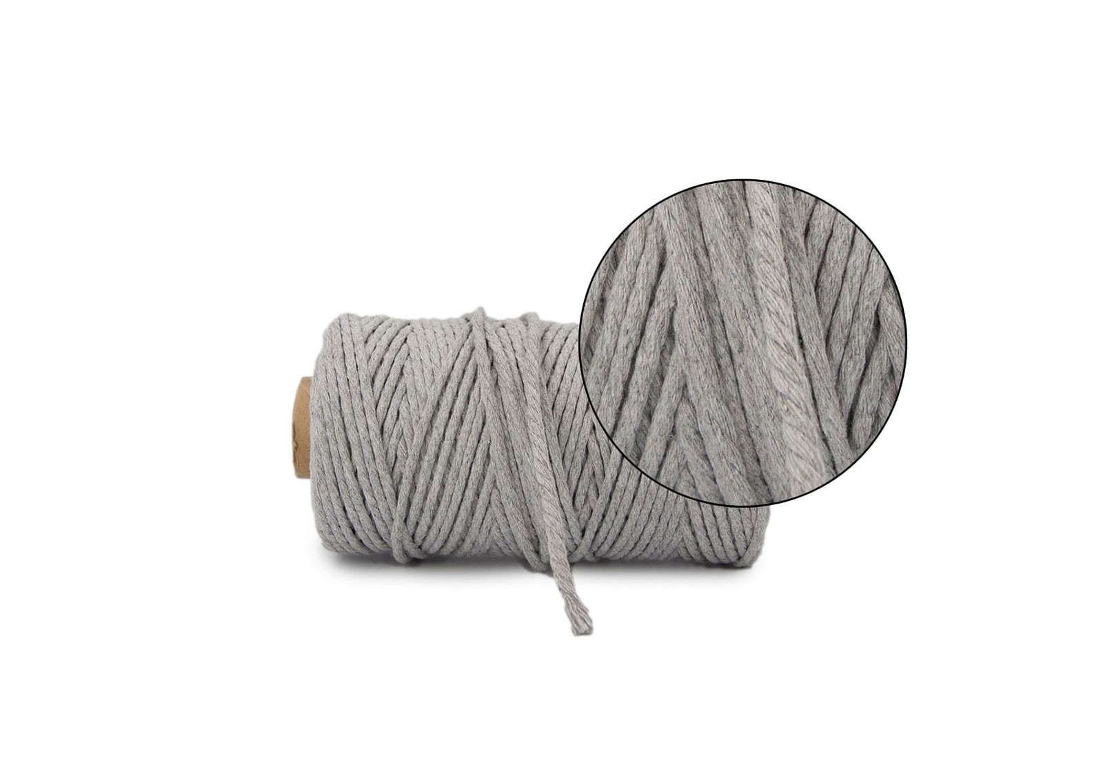 Natural twisted cotton cord