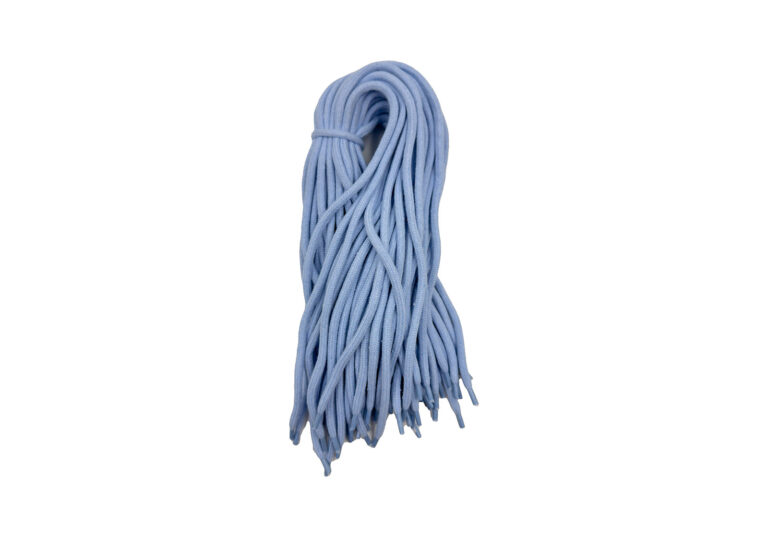 błękitny sznurek odzieżowy z bawełny