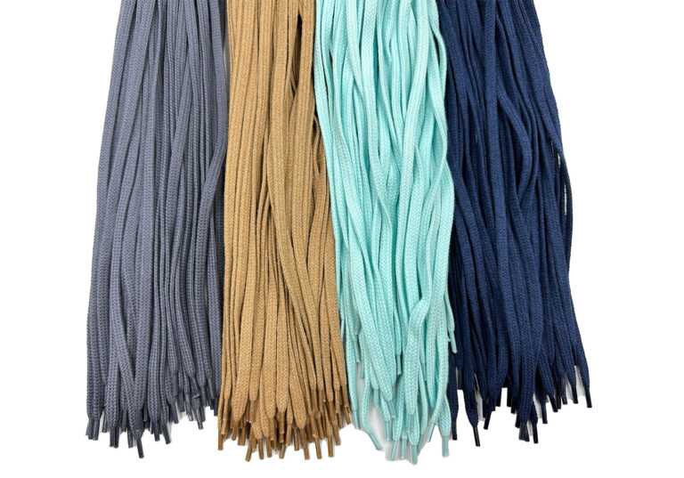 bawełniane sznurki odzieżowe, cztery kolory, szary, brązowy, turkusowy, granatowy