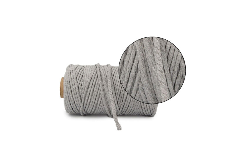 szary bawełniany sznurek na szpuli, producent sznurki skręcane