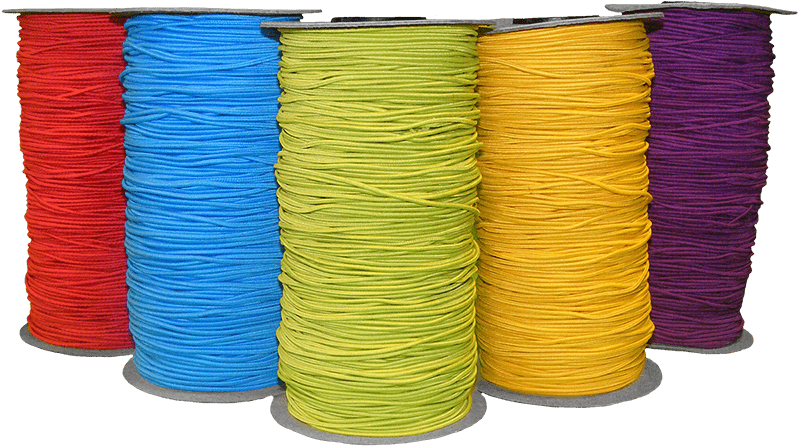 gumy okrągłe na szpulkach w różnych kolorach