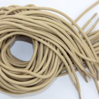 sznurówki woskowe w kolorze beżowym, producent sznórków